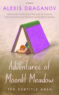 2D view of Premade Children's Book Cover - Yellow Metal