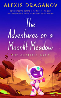 2D view of Premade Science Fiction Book Cover - Vivid Violet