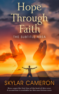 2D view of Premade Religion & Spirituality Book Cover - Tuscany