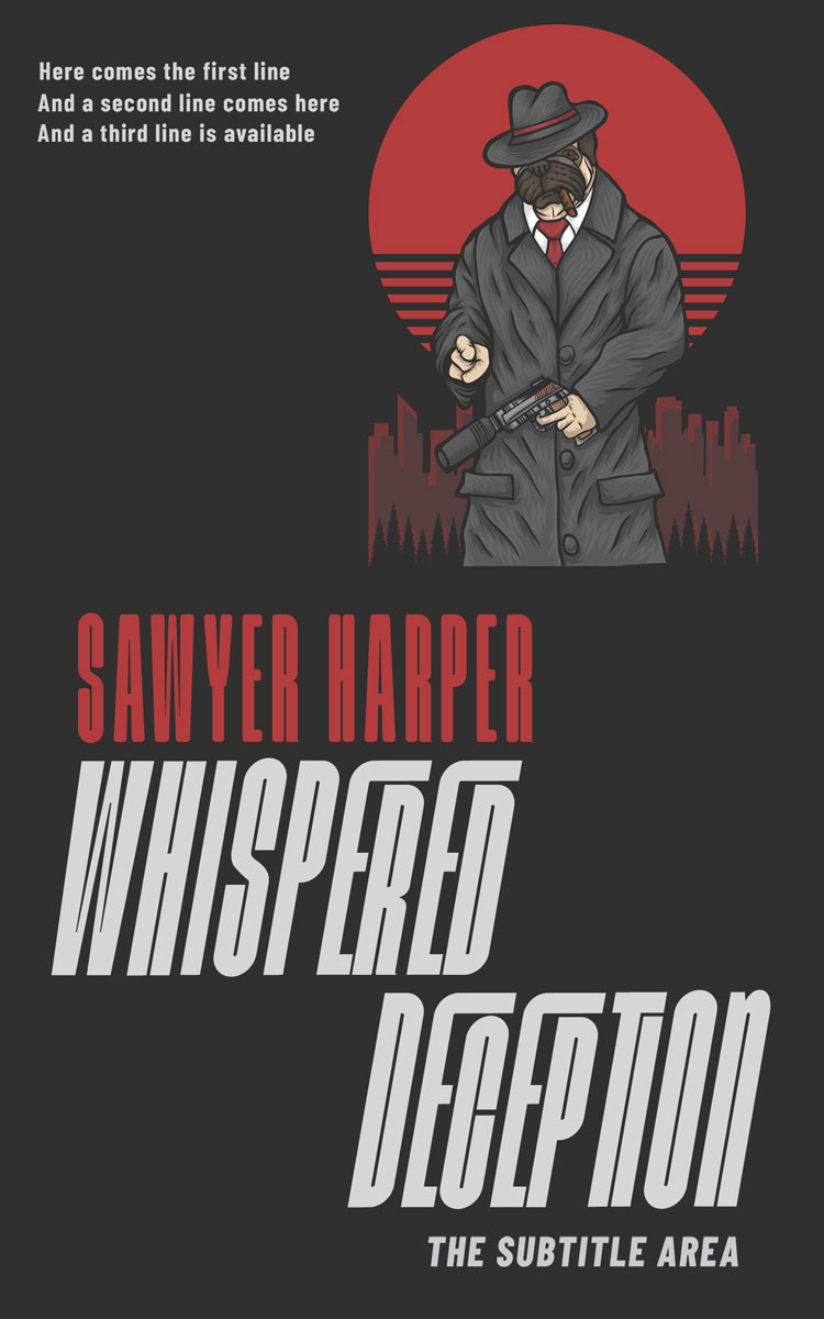 2D view of Premade Mystery & Thriller & Suspense Book Cover - Mine Shaft