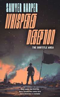 2D view of Premade Action & Adventure Book Cover - Thunder