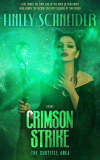 2D view of Premade Fantasy Book Cover - Bottle Green