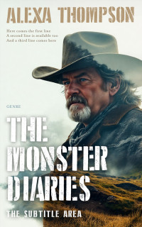 2D view of Premade Action & Adventure Book Cover - Outer Space