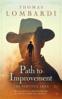 2D view of Premade Western Book Cover - English Walnut