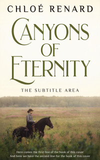 2D view of Premade Western Book Cover - White Rock