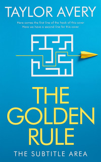 2D view of Pacific Blue #17019 - Premade Abstract Book Cover