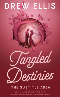 2D view of Premade Romance Book Cover - Solid Pink