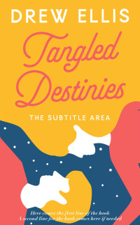 2D view of Premade Abstract Book Cover - Lightning Yellow