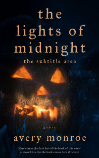 2D view of Premade Horror Book Cover - Black