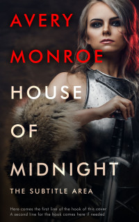 2D view of Premade Fantasy Book Cover - Cod Gray