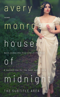 2D view of Premade Fantasy Book Cover - Outer Space