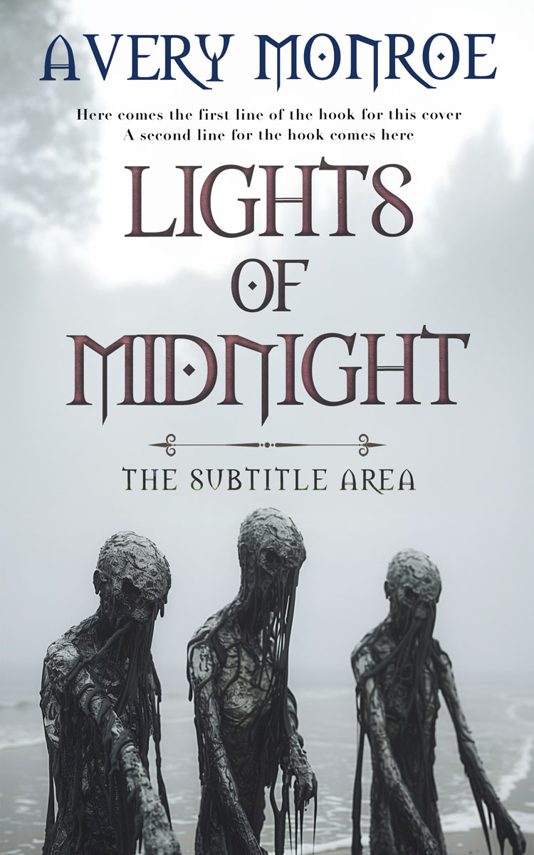 2D view of Premade Horror Book Cover - Iron