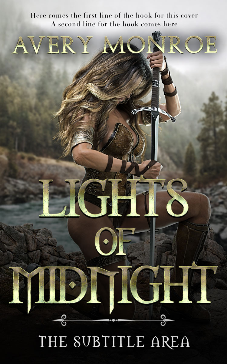 2D view of Premade Fantasy Book Cover - Zeus