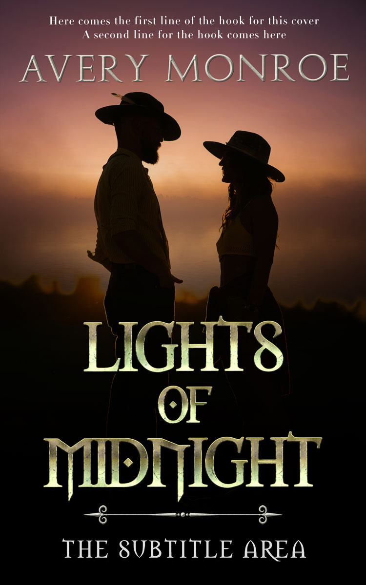 2D view of Premade Western Book Cover - Gondola