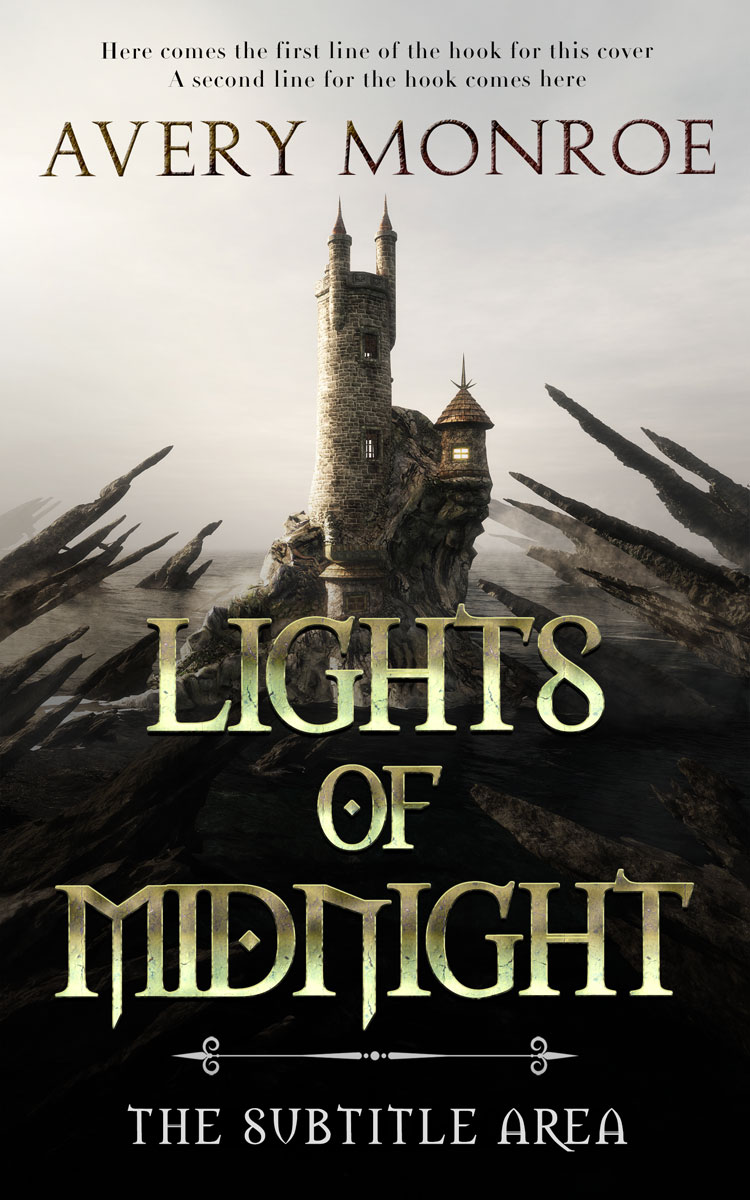 2D view of Premade Fantasy Book Cover - Zeus