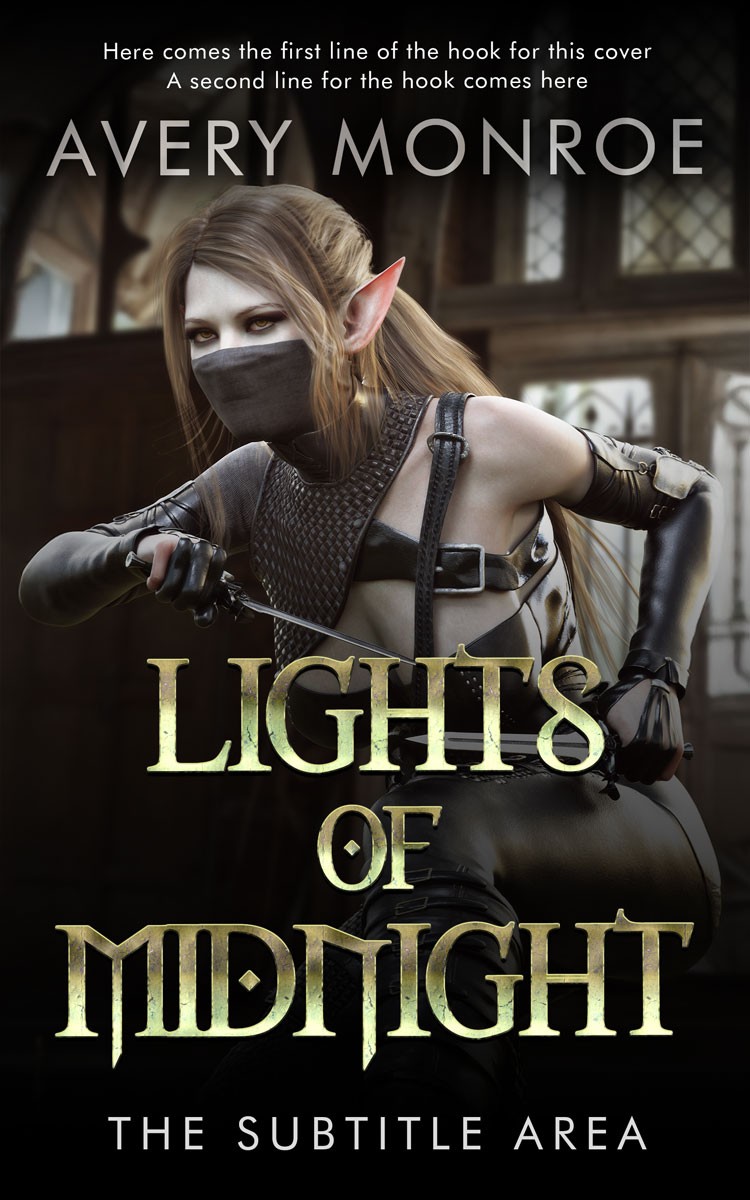 2D view of Premade Fantasy Book Cover - Zeus