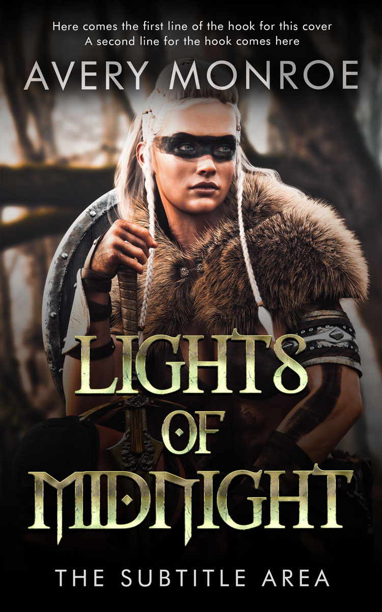 2D view of Premade Fantasy Book Cover - Rodeo Dust