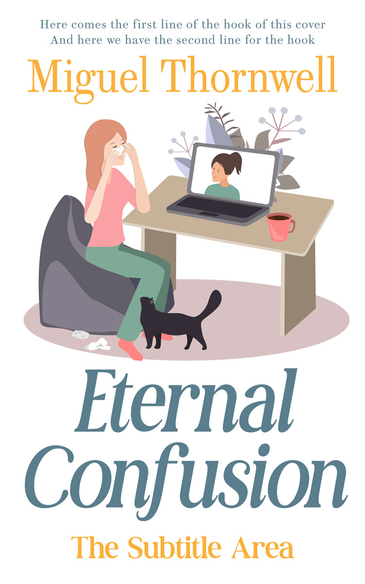 2D view of Premade Health & Mind & Body Book Cover - Silver Rust