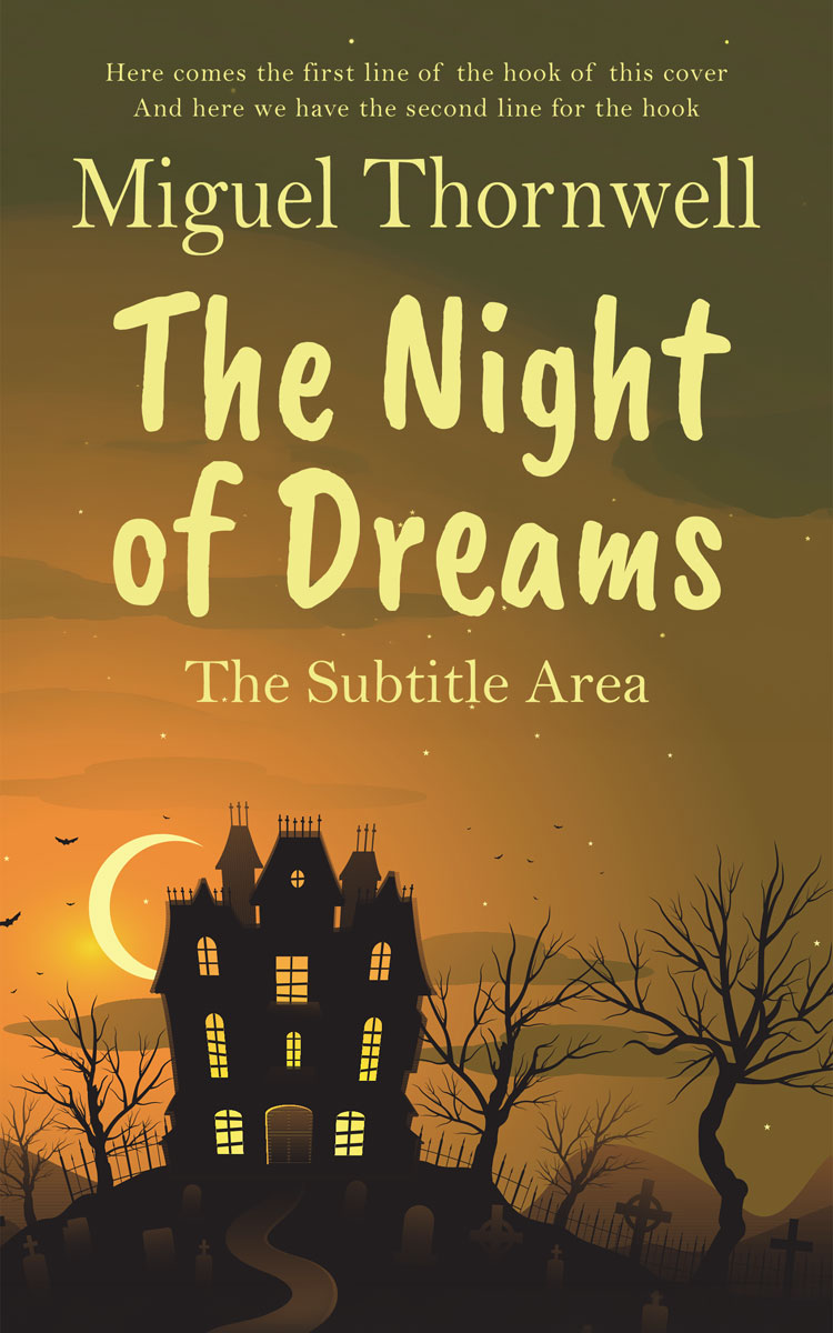 2D view of Premade Horror Book Cover - Lisbon Brown