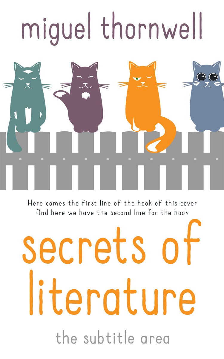 2D view of Premade Children's Book Cover - Oslo Gray