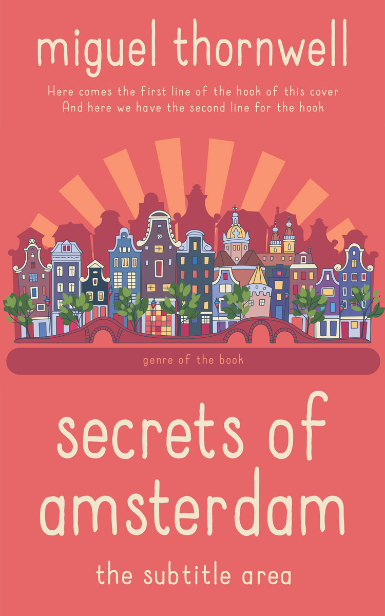 2D view of Premade Literary Fiction Book Cover - Roman