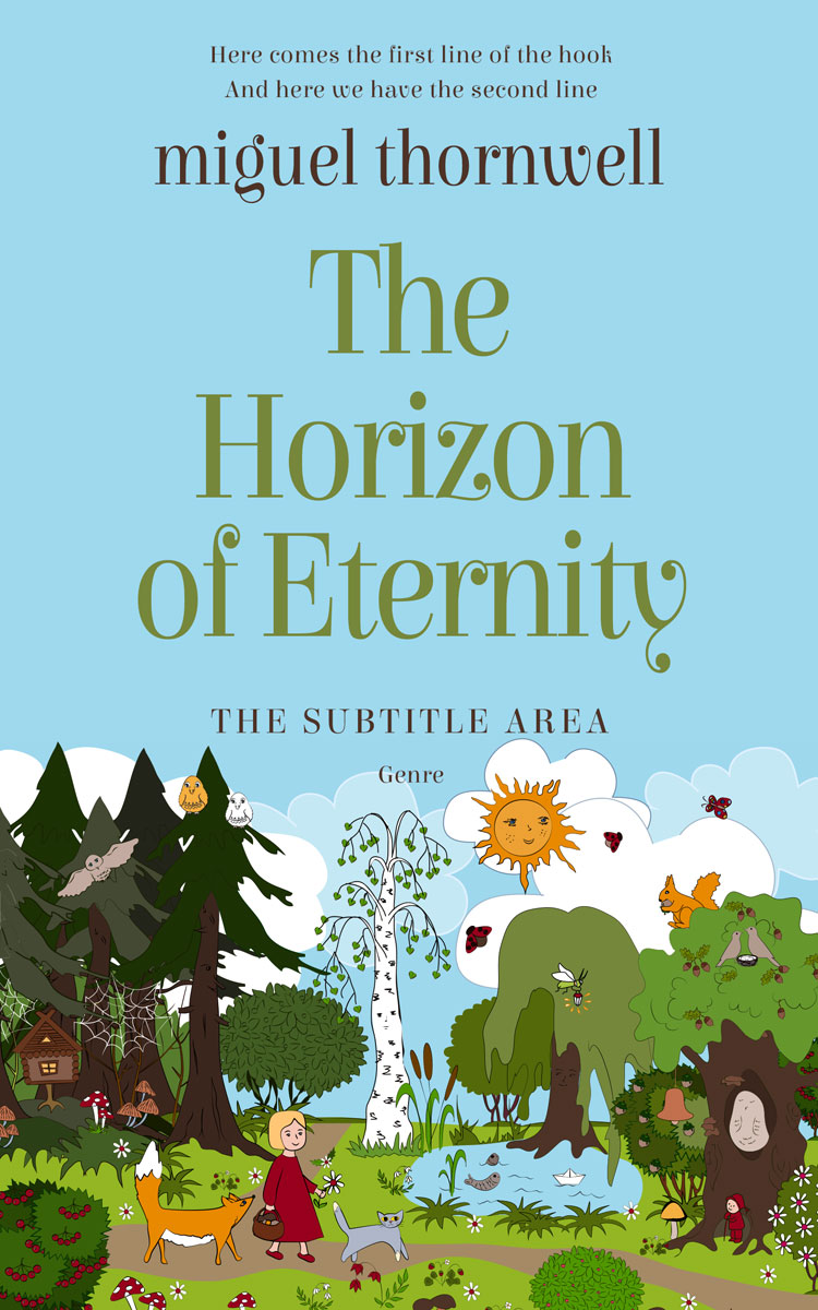 2D view of Premade Children's Book Cover - Blizzard Blue