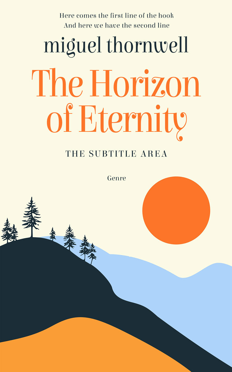 2D view of Premade Literary Fiction Book Cover - Mirage