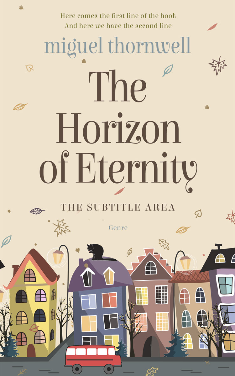 2D view of Premade Children's Book Cover - Stark White