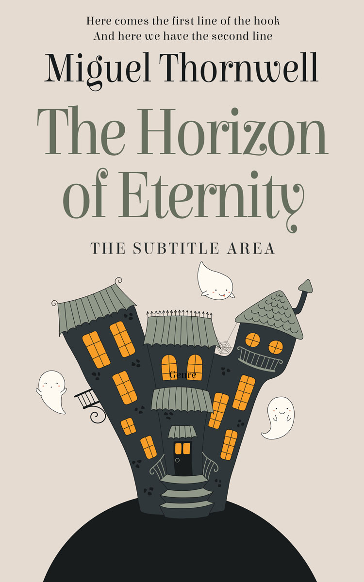 2D view of Premade Children's Book Cover - Outer Space