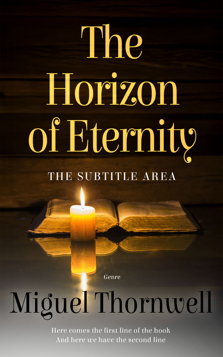 2D view of Premade Religion & Spirituality Book Cover - Laser