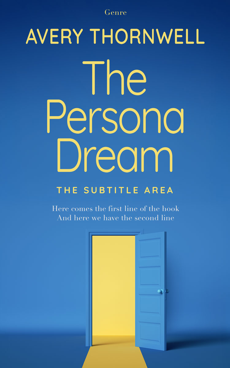 2D view of Premade Surreal Book Cover - Azure #17775 | BookCoverZone*