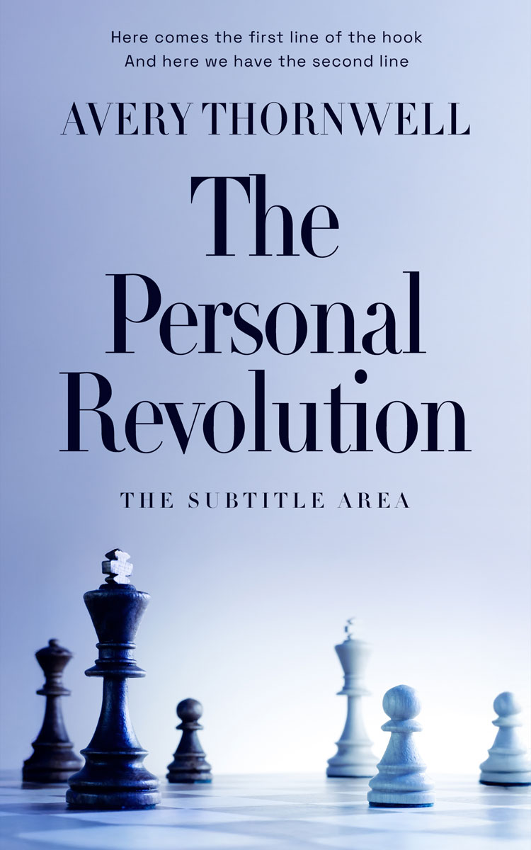 2D view of Premade Self-Improvement & Self-Help Book Cover - Periwinkle Gray #17784 | BookCoverZone*