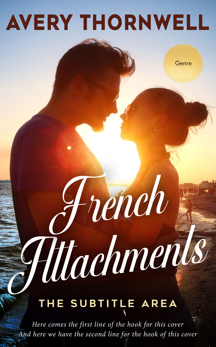 2D view of Premade Romance Book Cover - Timberwolf #17797 | BookCoverZone*