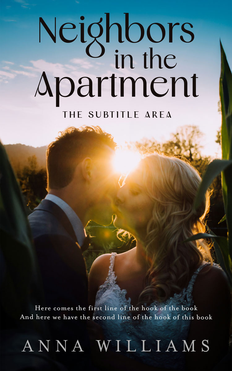 2D view of Premade Romance Book Cover - Wafer #17827 | BookCoverZone*