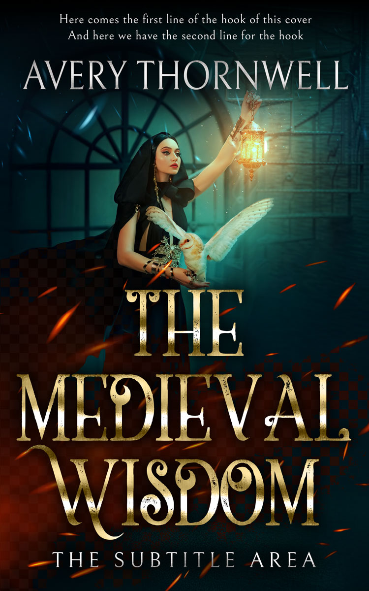 2D view of Premade Fantasy Book Cover - Woodsmoke #17835 | BookCoverZone*