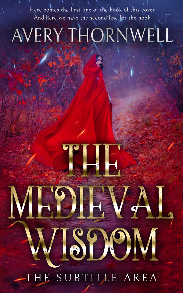 2D view of Premade Fantasy Book Cover - Wine Berry #17837 | BookCoverZone*