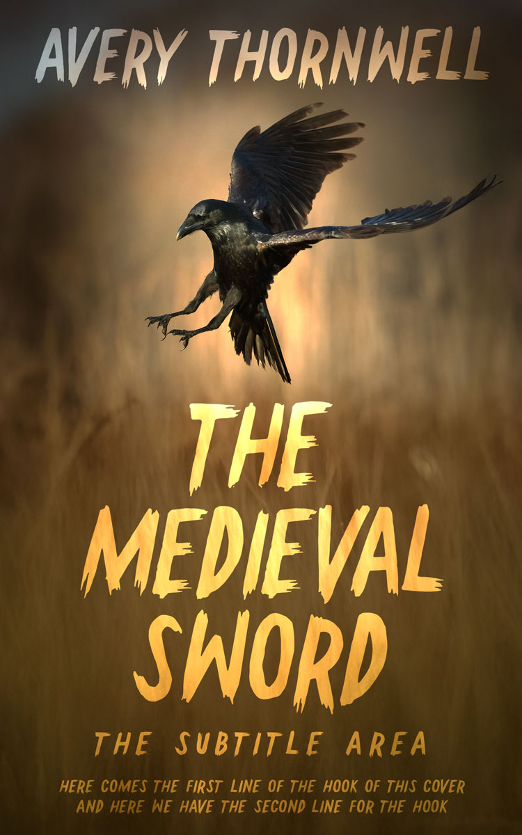 2D view of Premade Horror Book Cover - Metallic Bronze #17841 | BookCoverZone*