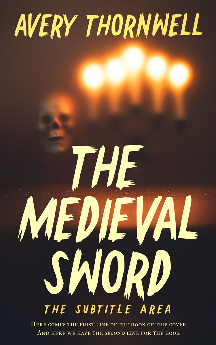 2D view of Premade Horror Book Cover - Chalky #17843 | BookCoverZone*