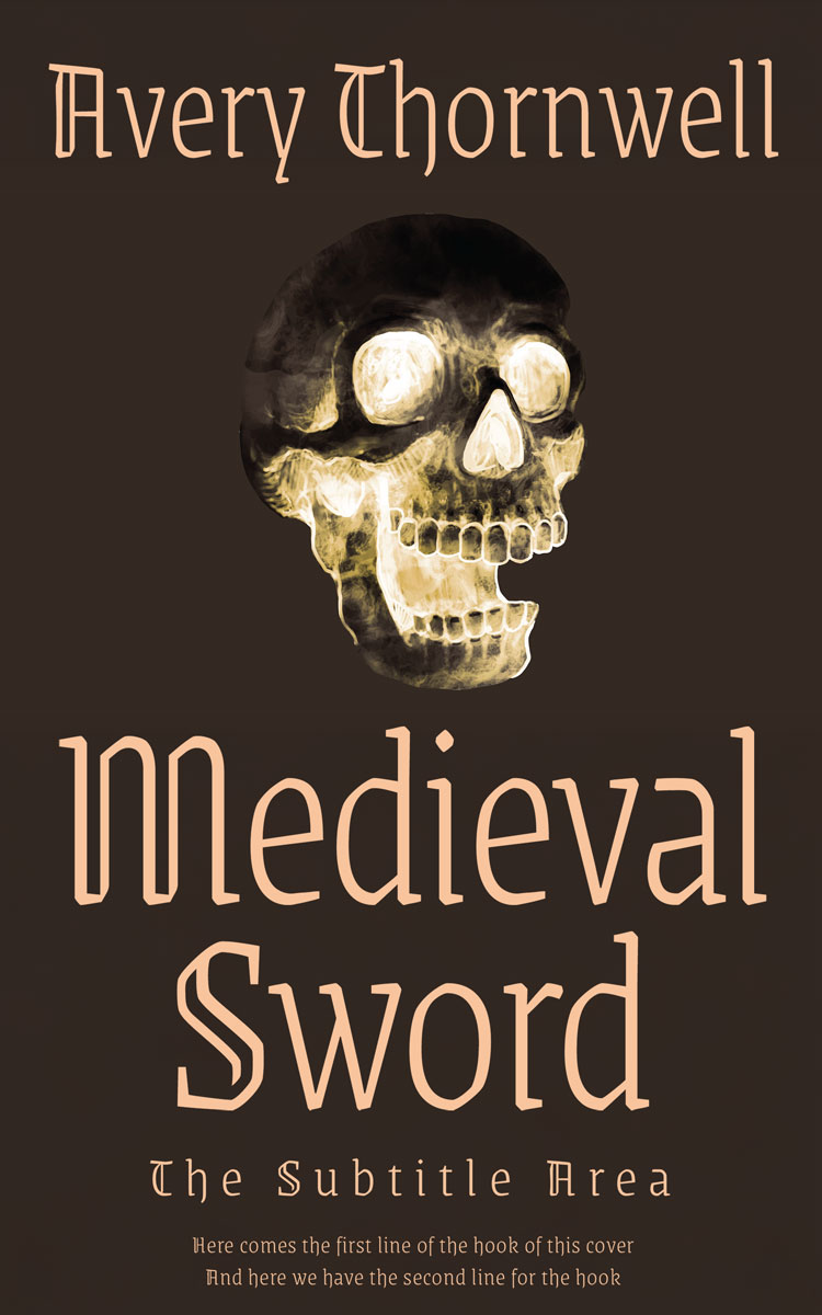 2D view of Premade Horror Book Cover - Cocoa Brown #17848 | BookCoverZone*