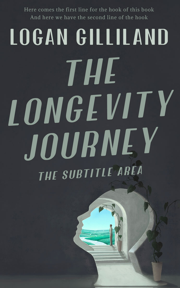 2D view of Premade Surreal Book Cover - Tuna