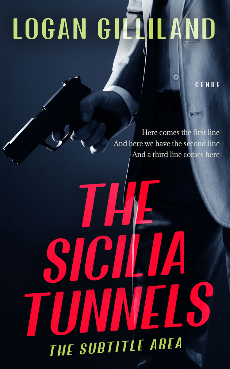 2D view of Premade Mystery & Thriller & Suspense Book Cover - Ebony