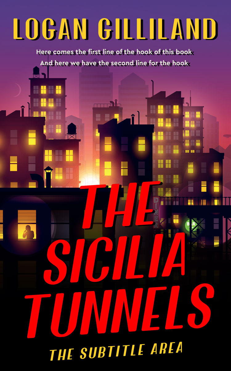 2D view of Premade Mystery & Thriller & Suspense Book Cover - Cinnabar #17917 | BookCoverZone