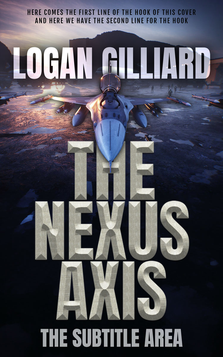 2D view of Premade Action & Adventure Book Cover - Tide