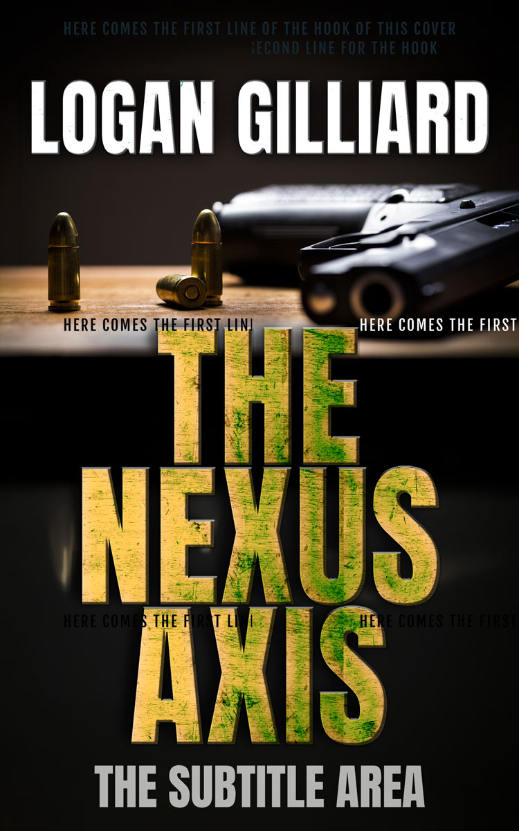 2D view of Premade Mystery & Thriller & Suspense Book Cover - Laser