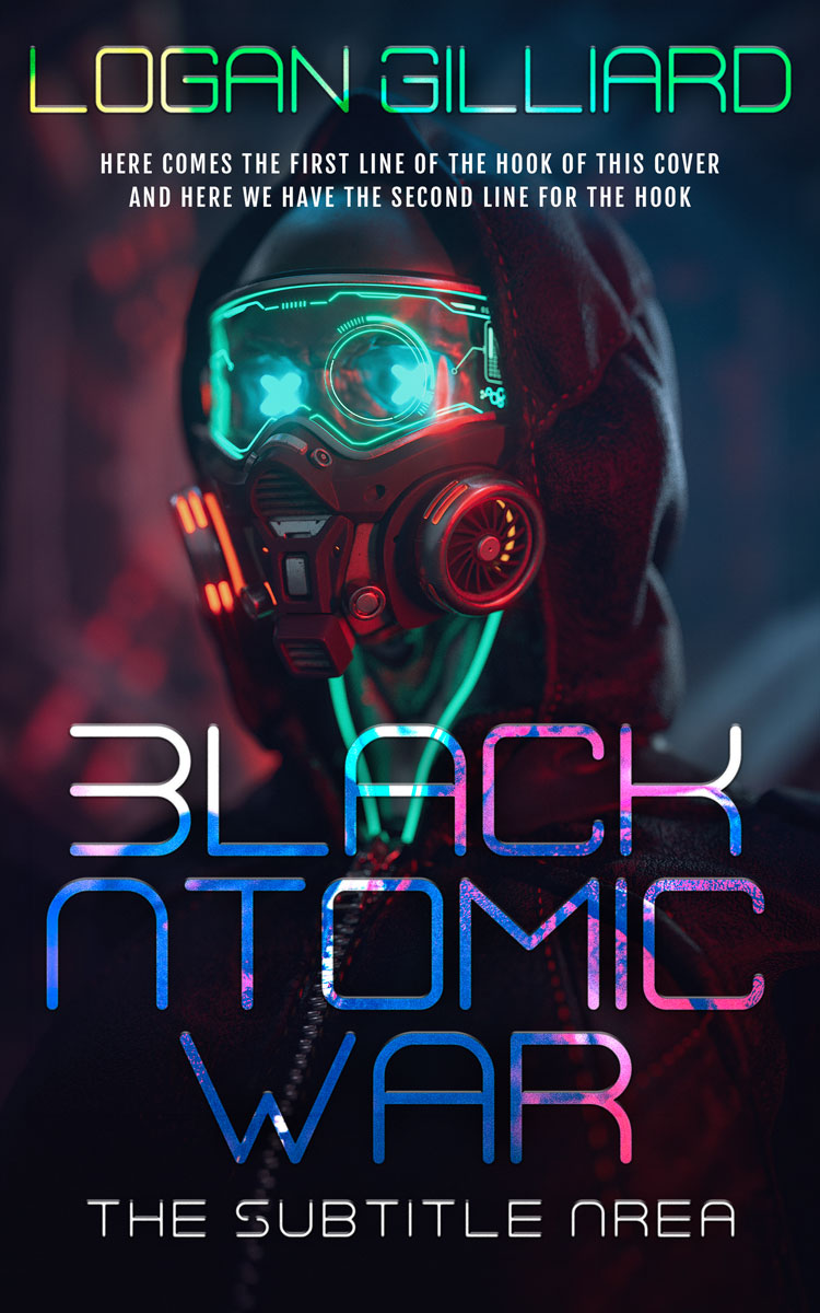 2D view of Premade Science Fiction Book Cover - Steel Gray #17997 | BookCoverZone*