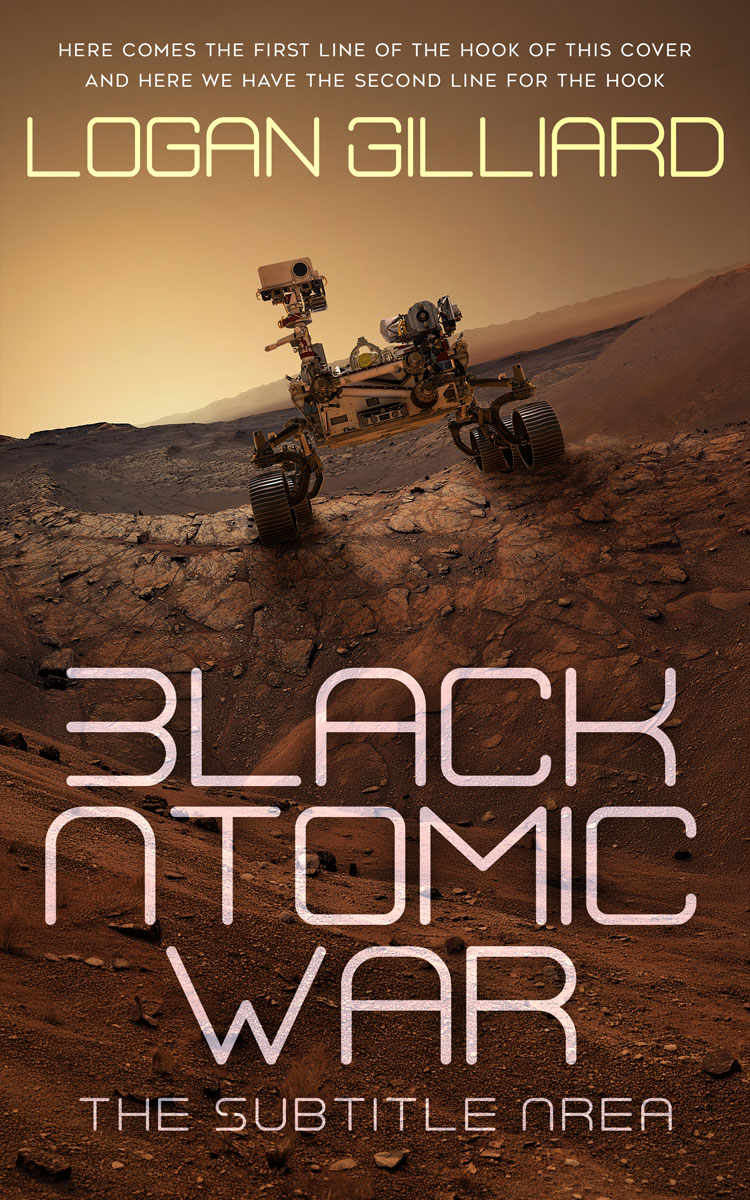 2D view of Premade Science Fiction Book Cover - Metallic Bronze #18003 | BookCoverZone*