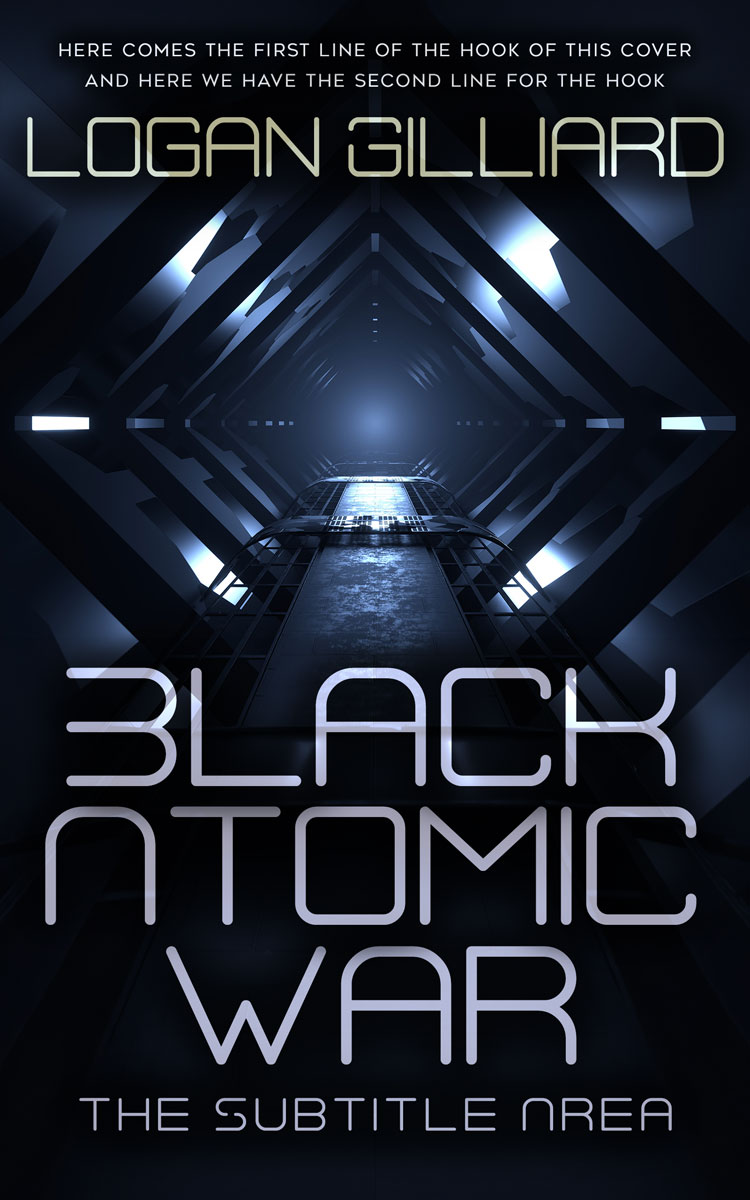 2D view of Premade Science Fiction Book Cover - Ebony #18006 | BookCoverZone*