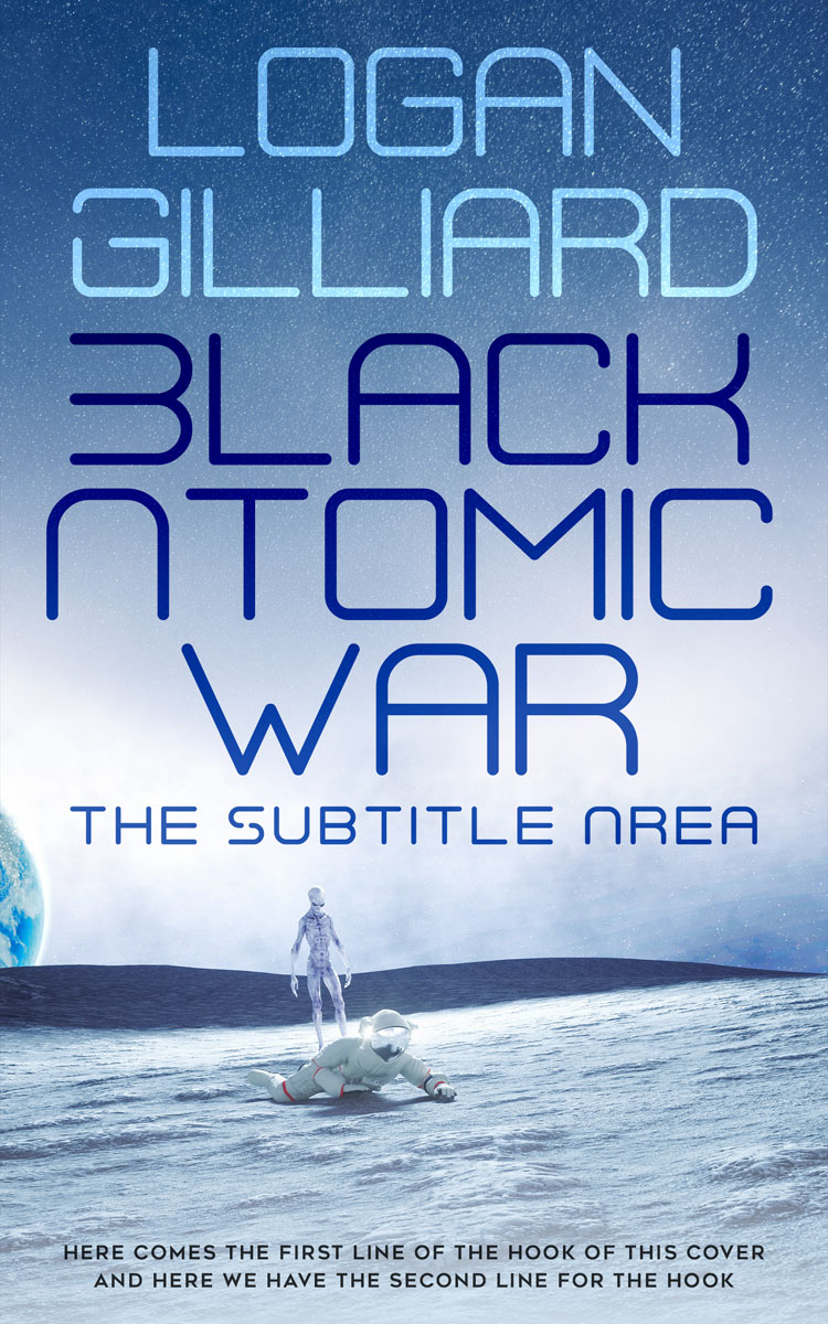2D view of Premade Science Fiction Book Cover - Periwinkle Gray #18029 | BookCoverZone*