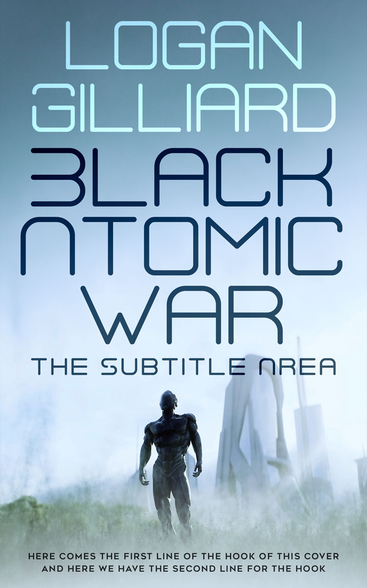 2D view of Premade Science Fiction Book Cover - Periwinkle Gray #18030 | BookCoverZone*