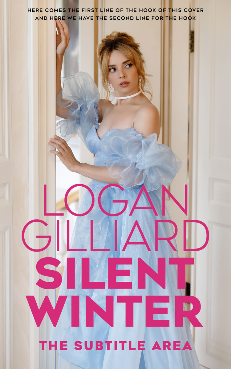 2D view of Premade Romance Book Cover - Silver #18043 | BookCoverZone*
